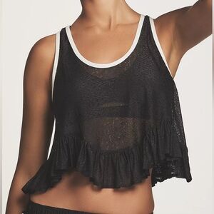 Anthropologie Daily Practice Lace Tank Top